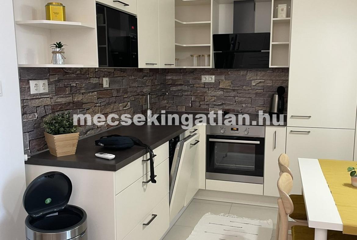 Pécsett a Munkácsy Mihály utcában, új építésű liftes házban egy szobás téglalakás kiadó!