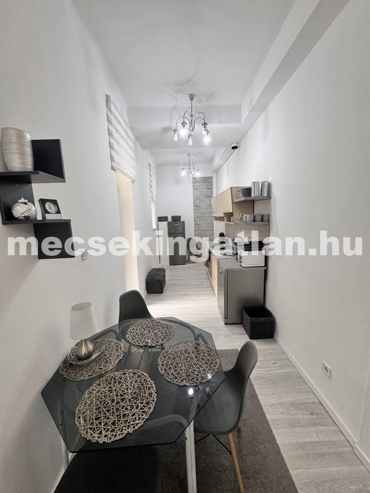 Pécs belvárosában a Lenke utcában földszinti, felújított, belső kertkapcsolatos téglalakás kiadó!