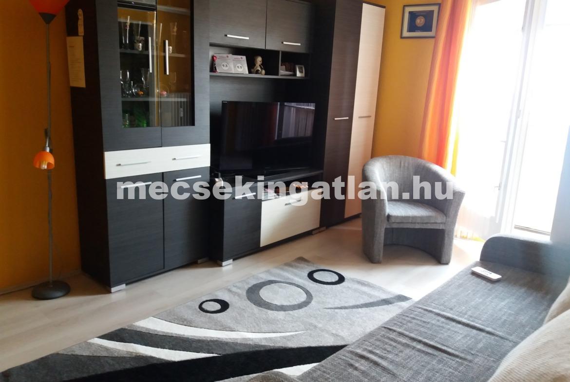 Pécs Athinay Simon utcában kiadó 3. emeleti panellakás berendezve, gépesítve