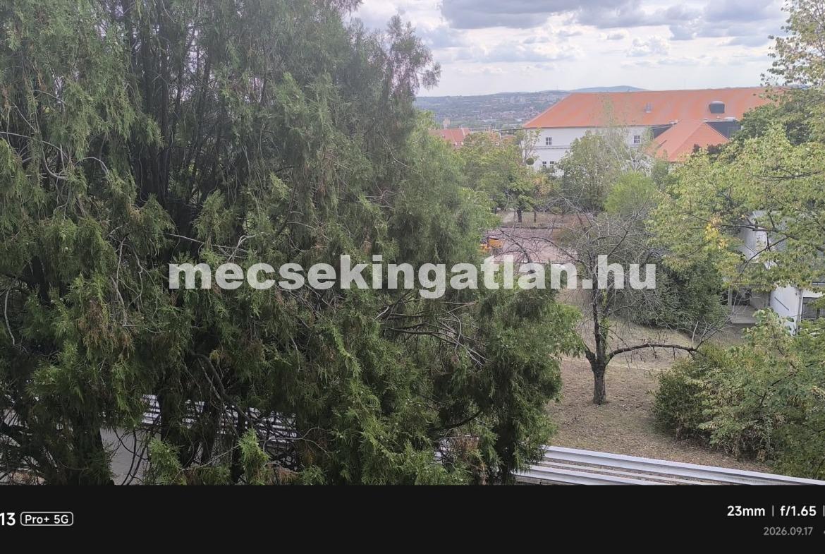 Pécs Bornemissza utcában kiadó második emeleti másfél szobás erkélyes téglalakás