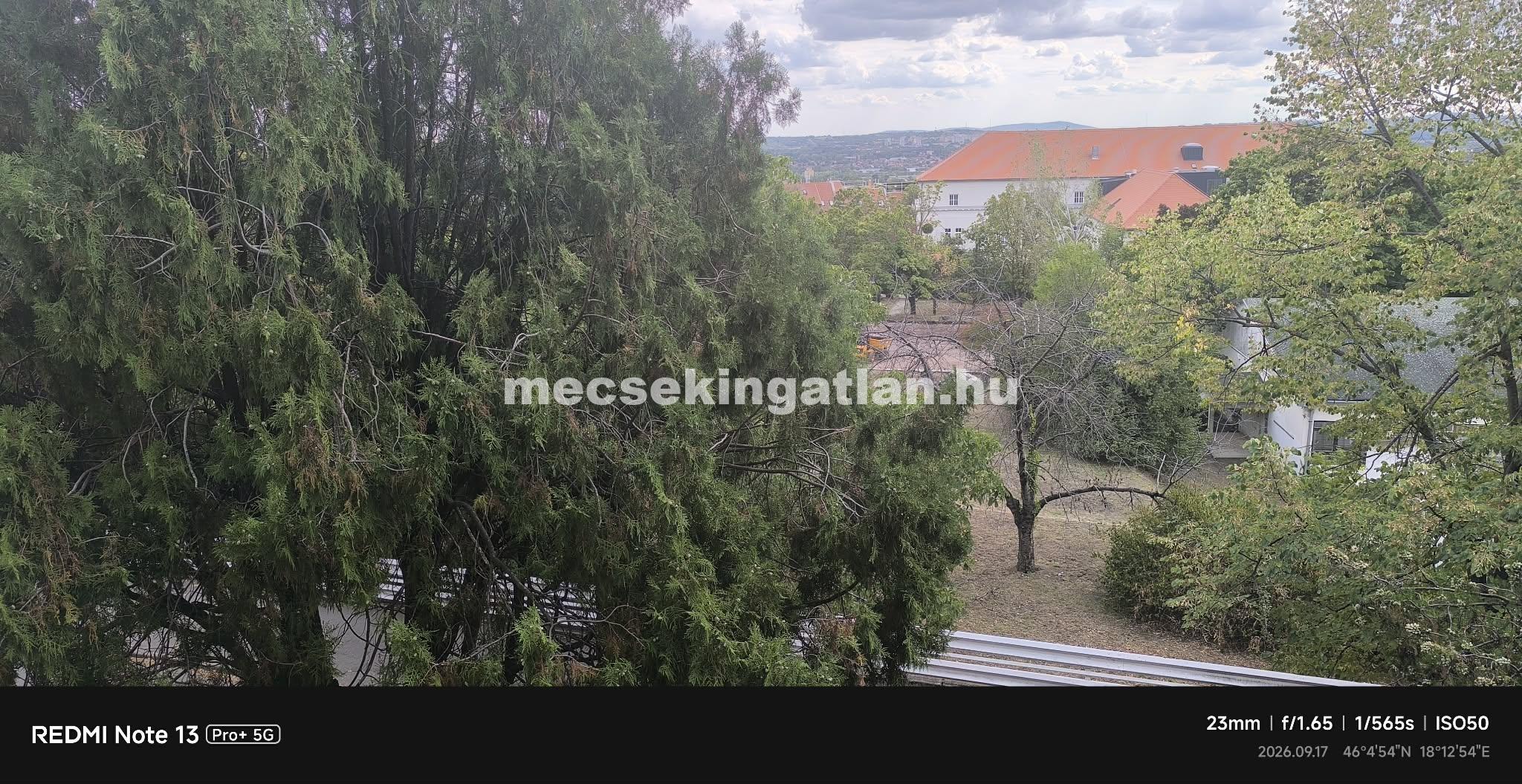 Pécs Bornemissza utcában kiadó második emeleti másfél szobás erkélyes téglalakás