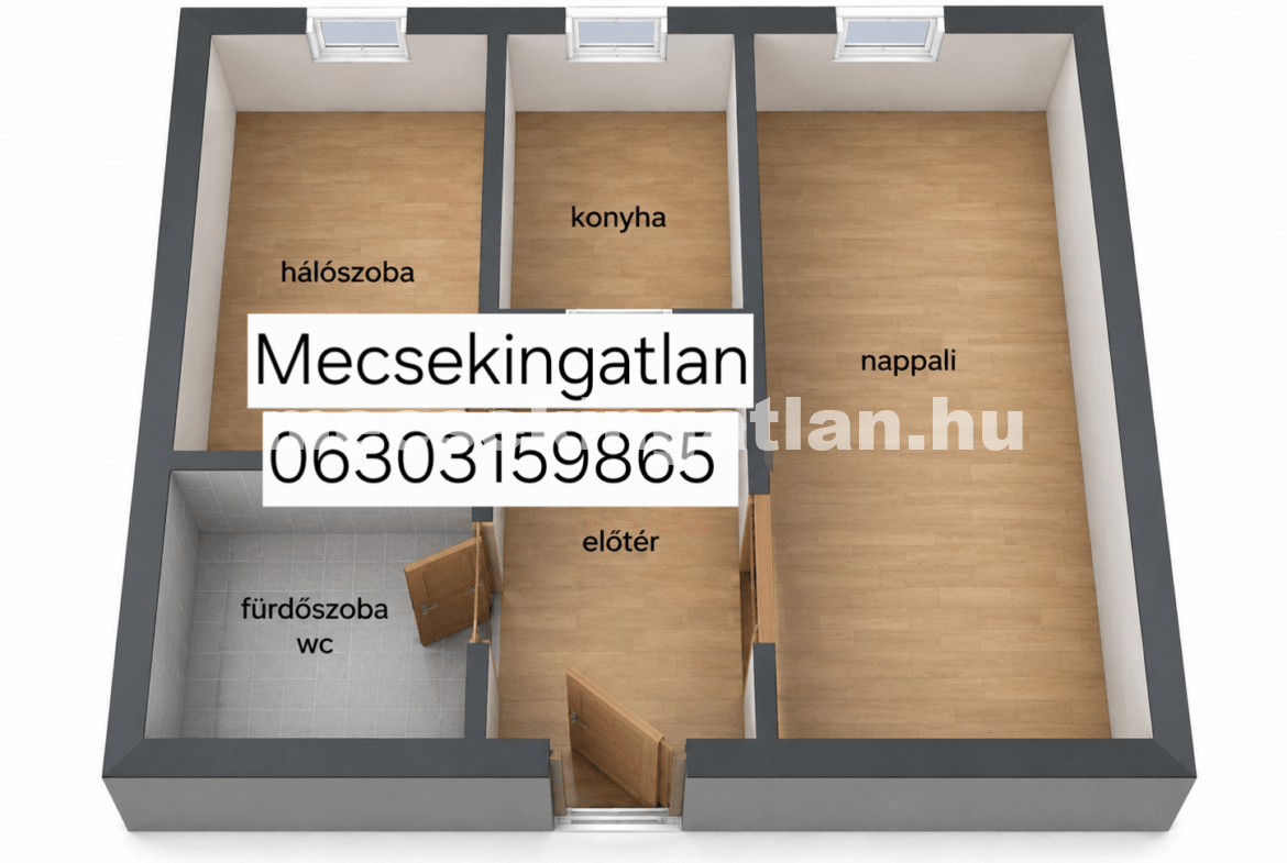 Pécsett az Enyezd utcában harmadik emeleti másfél szobás panellakás eladó!