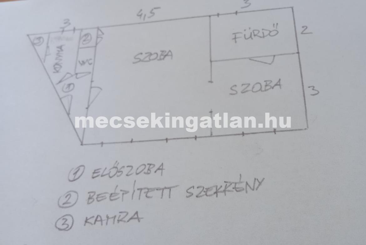 Pécsett a Jókai utcában felújított, földszinti téglalakás kiadó!